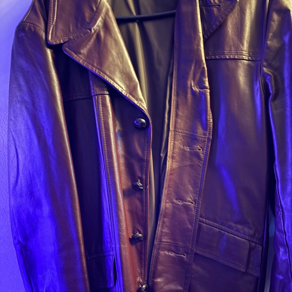 Vintage 70’s Brown leather jacket